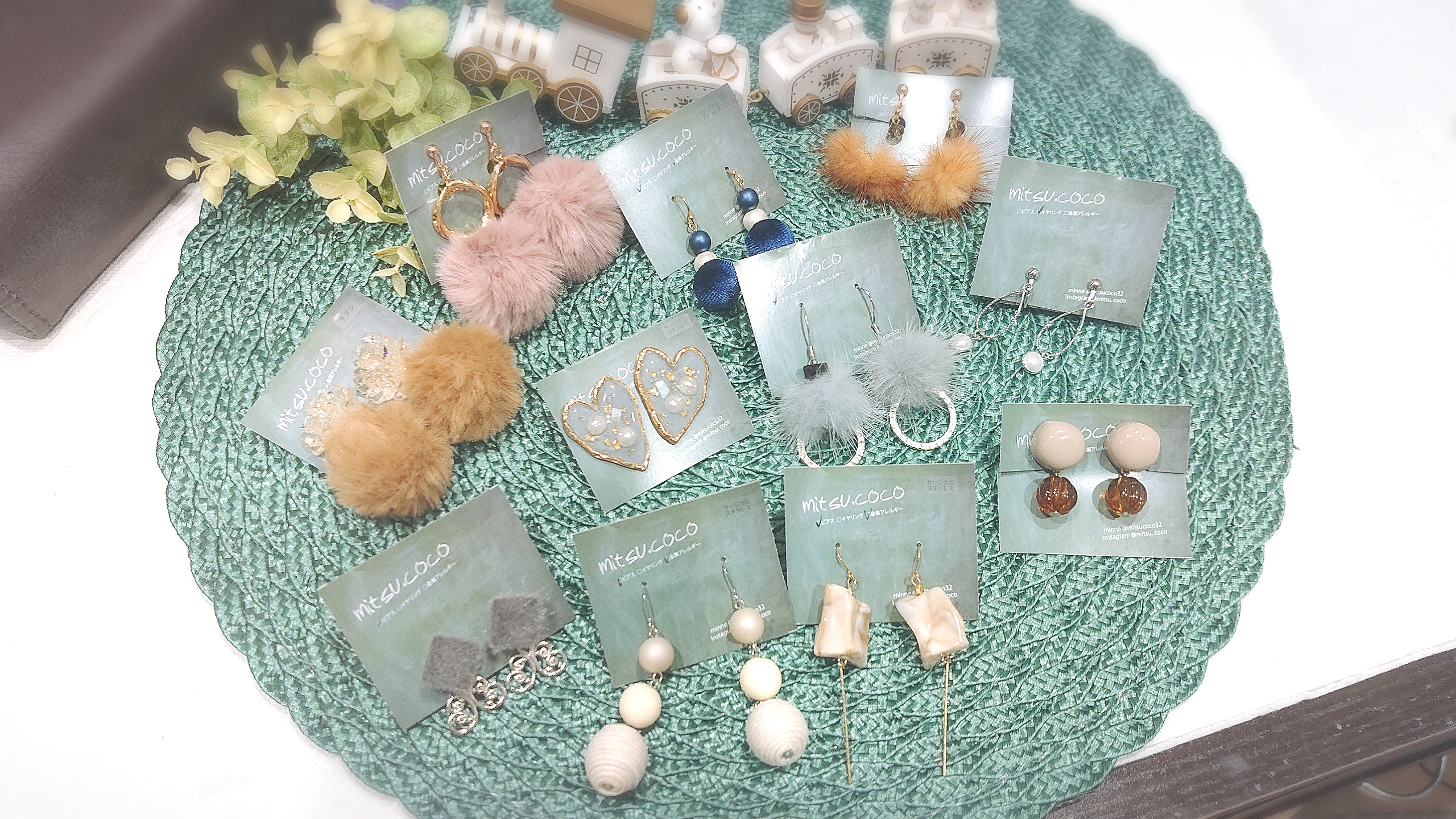 ハンドメイドピアス